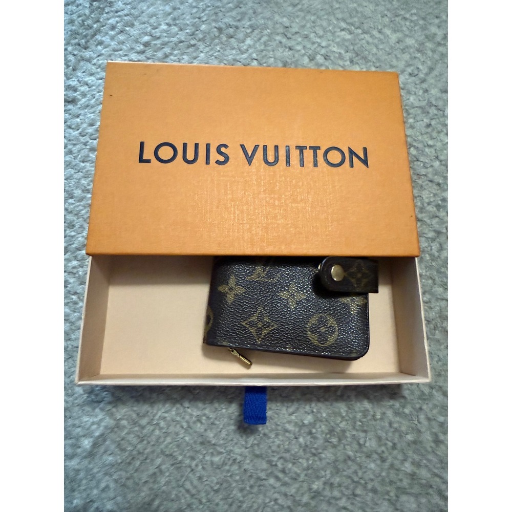 Louis Vuitton Monogram Compact Zip Wallet Brown Bifold M61667 complete set - Picture 16 of 17